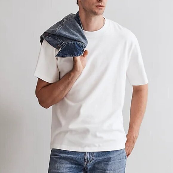Madewell Men's Relaxed Crewneck Cotton Short Sleeve Tee White Size XXL NWT - Picture 1 of 8